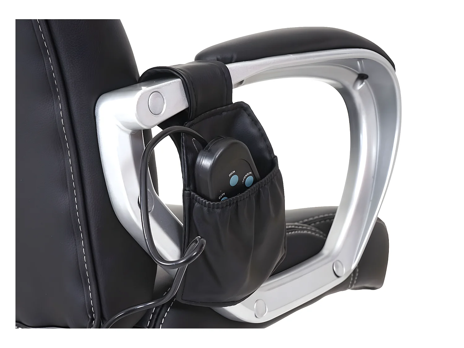 Massage-Bürostuhl MCW-A69, Schwarz