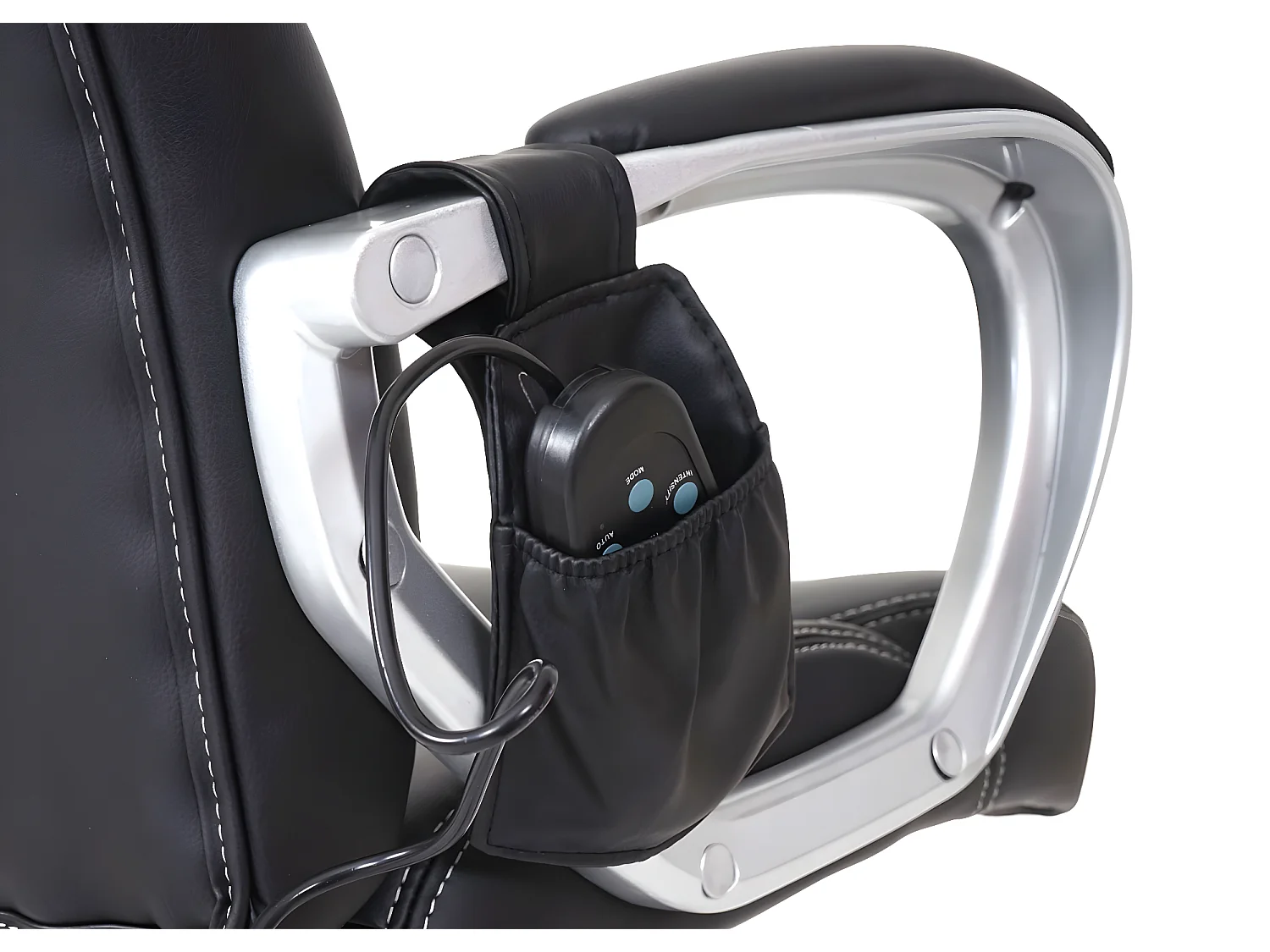 Massage-Bürostuhl MCW-A69, Schwarz