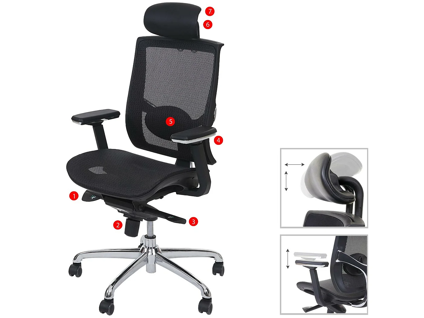 Chaise de bureau MCW-A55