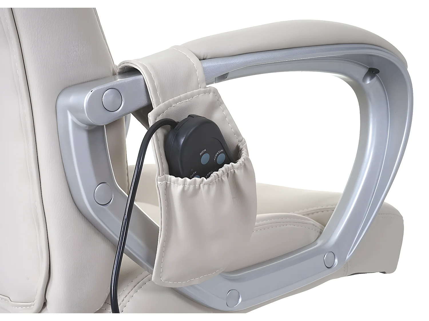 Massage-Bürostuhl MCW-A69, Creme