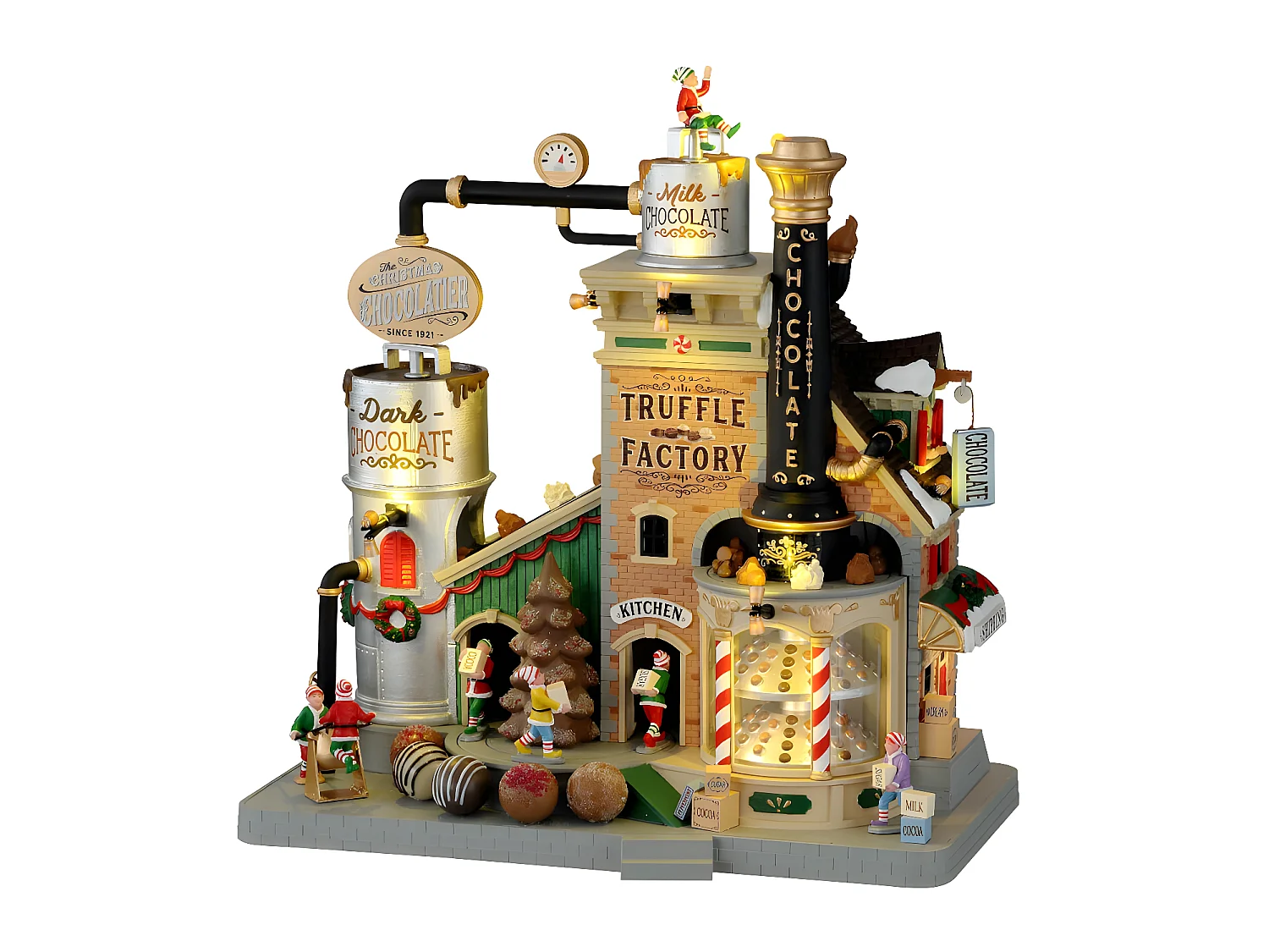 La fabrique de truffes du chocolatier de Noël, avec adaptateur 4,5 V - LEMAX