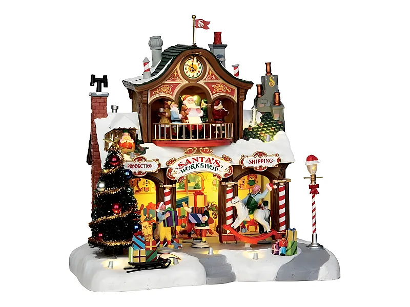 L'atelier du Père Noël, avec adaptateur 4,5 V - LEMAX