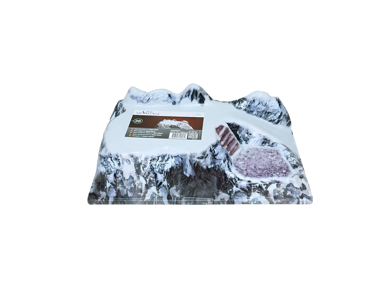 Base de village de Noël couleur Mont-Blanc - 45 x 25 cm - My Village