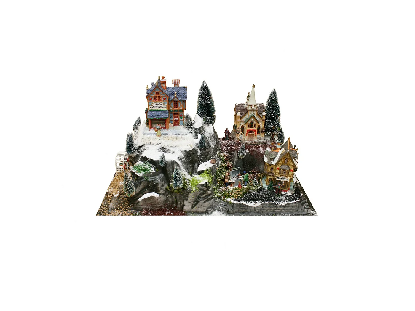 Base Village de Noël avec tunnel - 80 x 40 cm - My Village