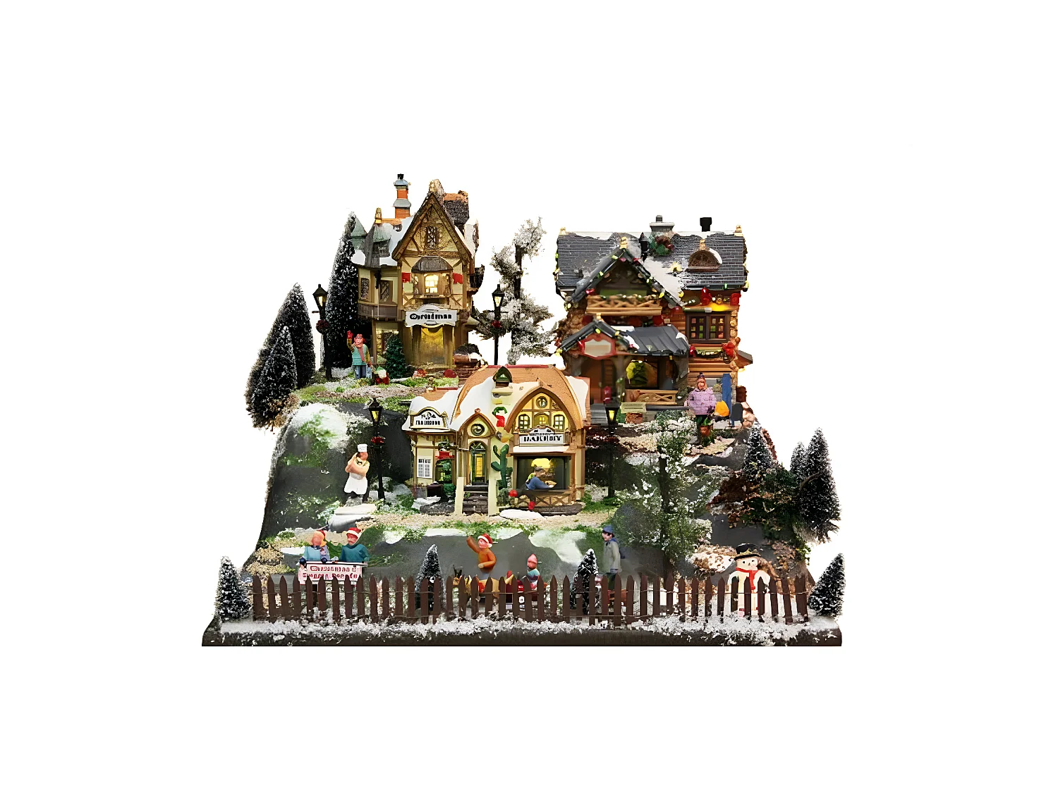 Base Village de Noël 3 plateaux à décorer - 50 x 38 cm - My Village