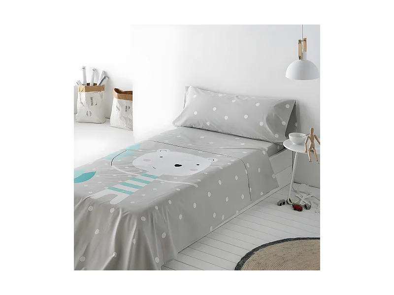 Juego de sabanas Infantil/Juvenil Jorge 100% ALGODÓN  Cama de 90 .