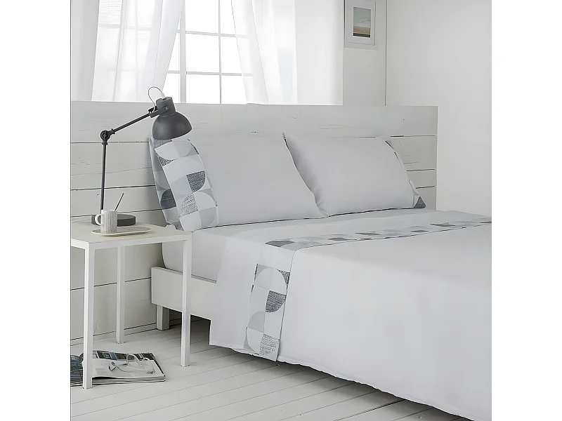 Juego de sábanas BAKER microfibra hipoalergénica BLANCO  Cama 180