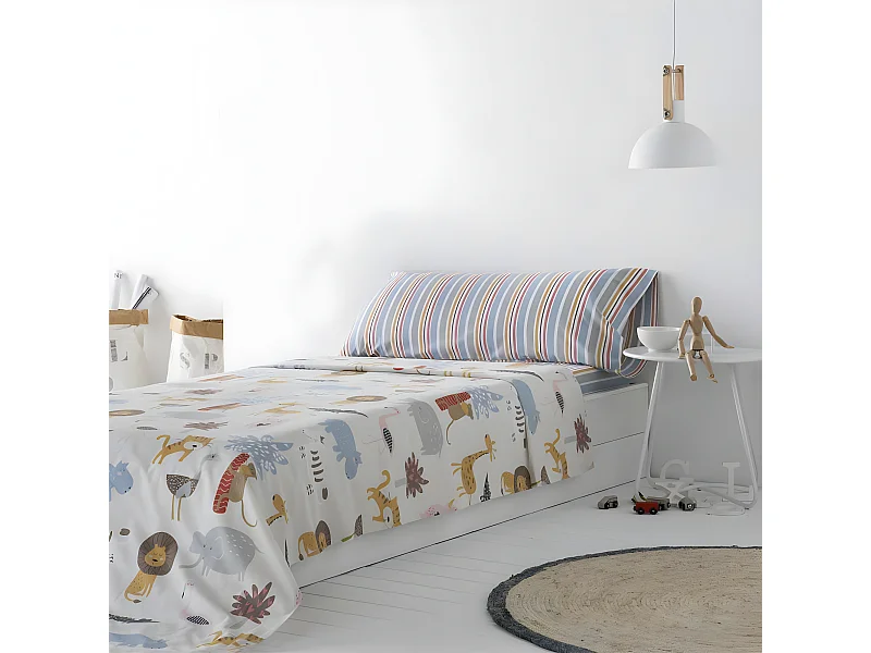 Juego de sabanas Infantil/Juvenil SALBURUA 100% ALGODÓN   Cama de 90