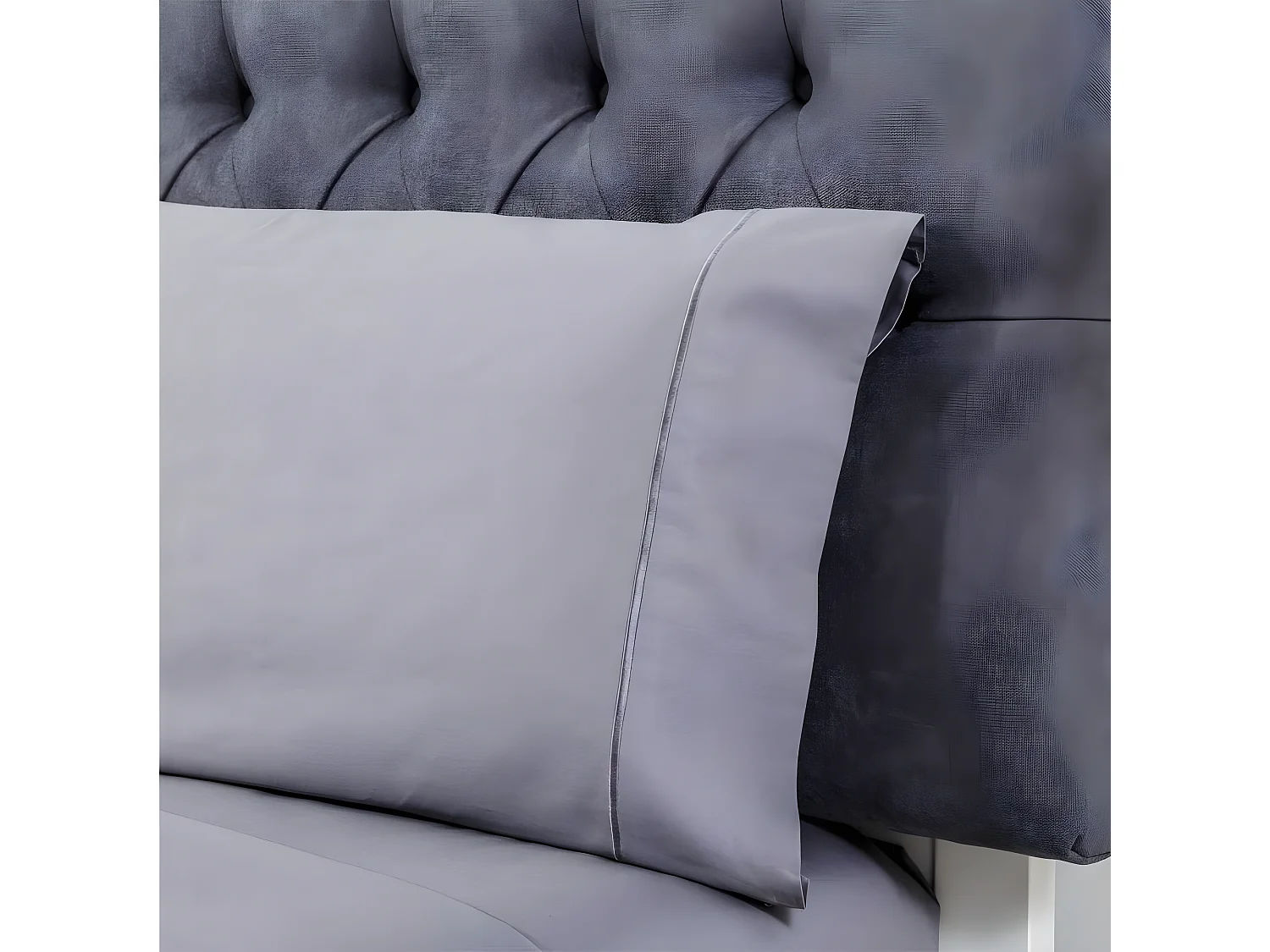 Juego de sábanas satén algodón egipcio 300 gris  Cama 160