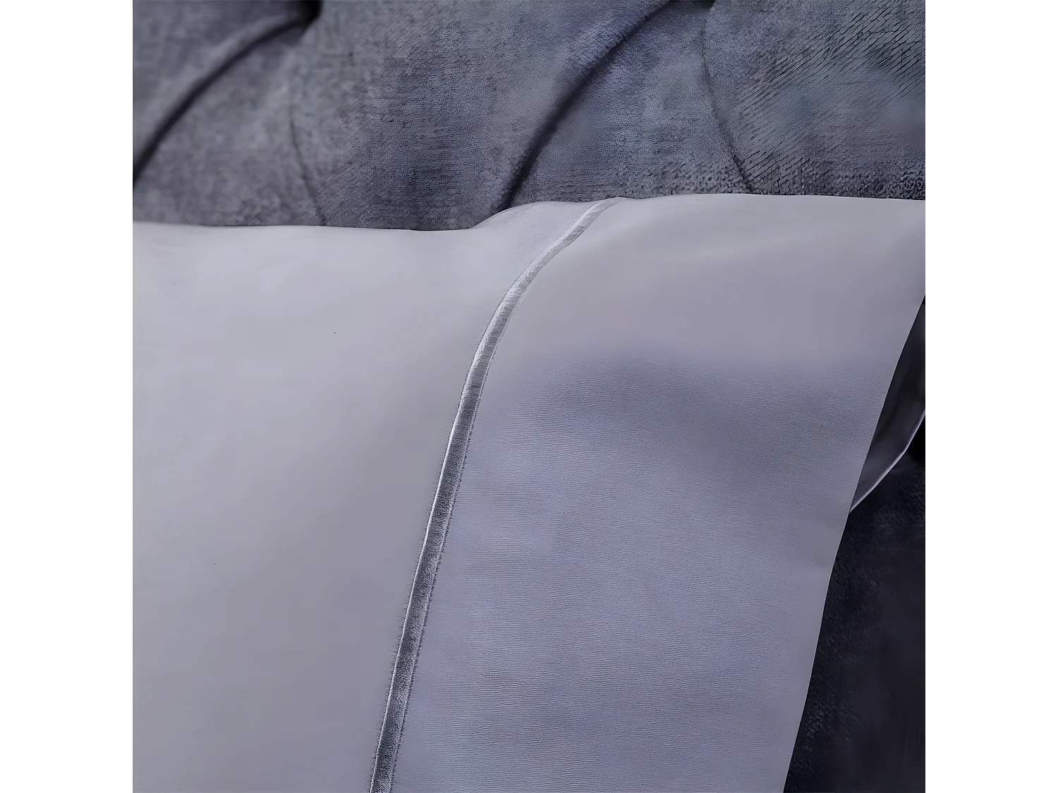 Juego de sábanas satén algodón egipcio 300 gris  Cama 160