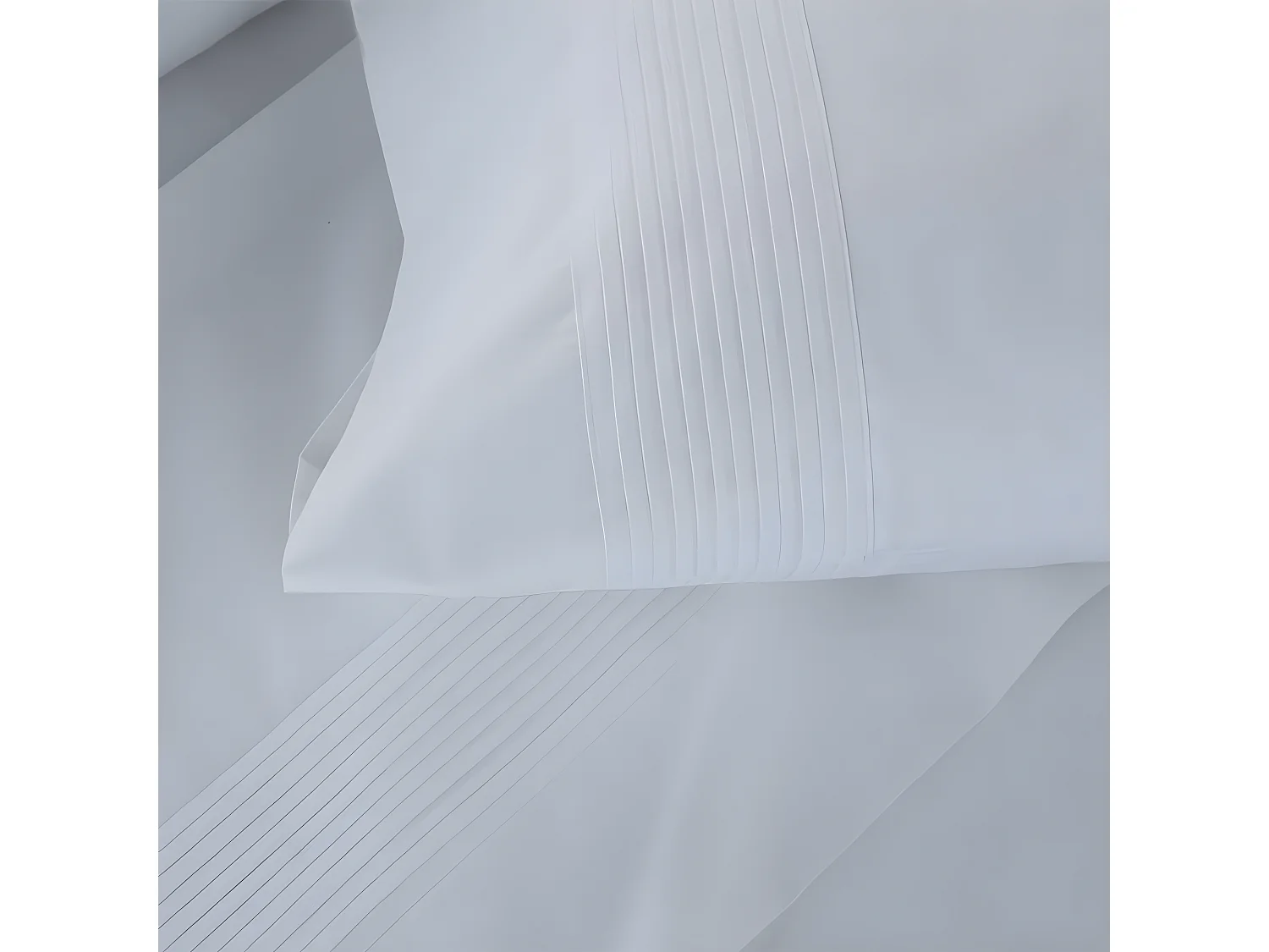 Juego de sabanas GORBEA BLANCO percal algodón  Blanco 240x260 Cama de 150