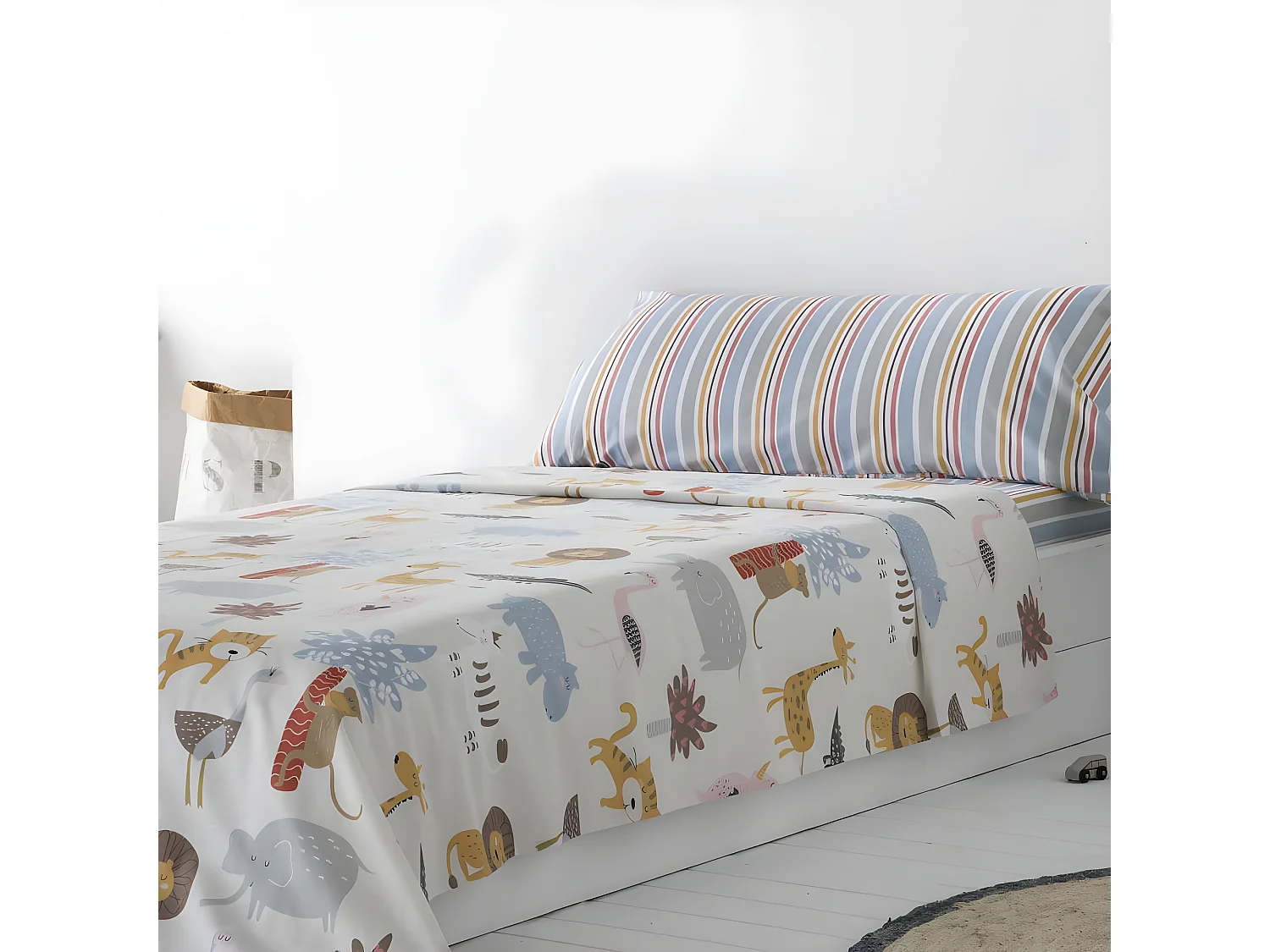 Juego de sabanas Infantil/Juvenil SALBURUA 100% ALGODÓN   Cama de 105