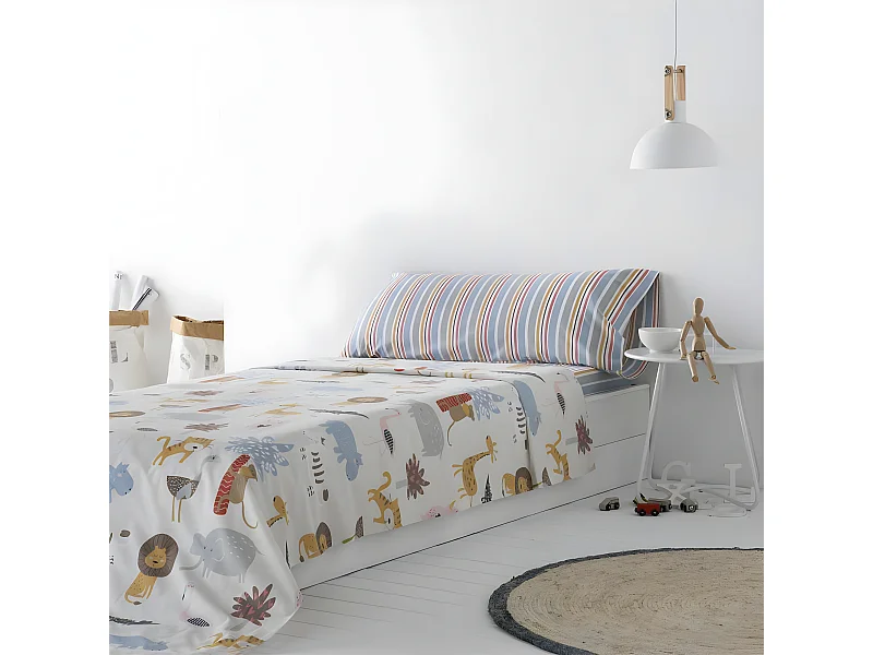 Juego de sabanas Infantil/Juvenil SALBURUA 100% ALGODÓN   Cama de 105