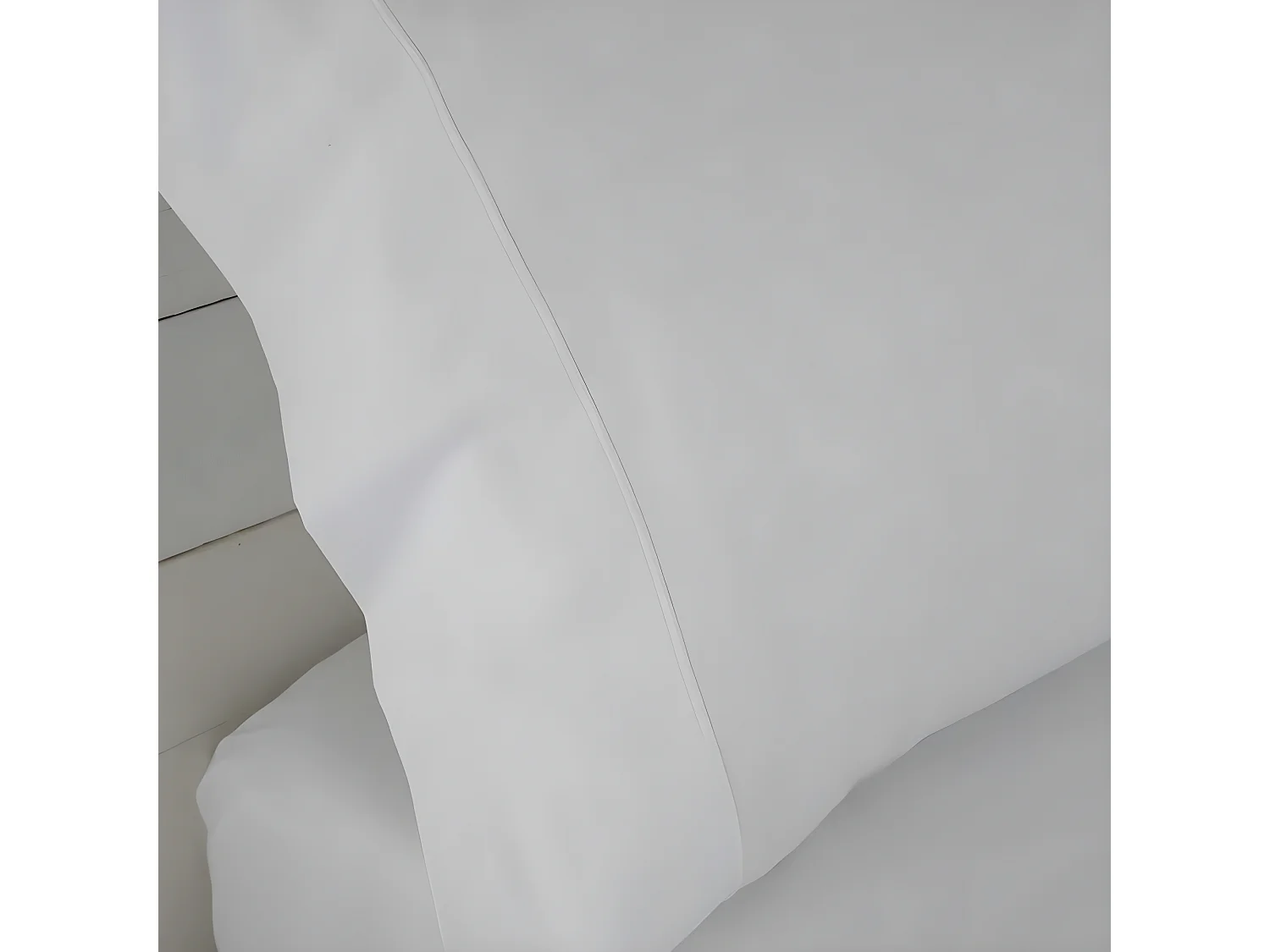 Juego de sábanas satén algodón egipcio 400 HILOS blanco 240x260 Cama 150