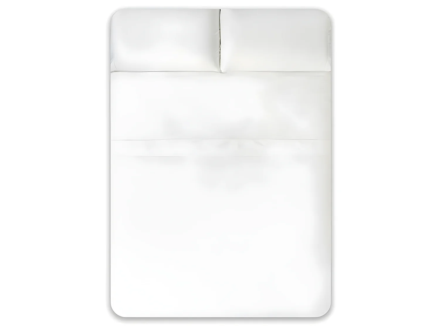 Juego de sábanas satén algodón egipcio 400 HILOS blanco 240x260 Cama 150