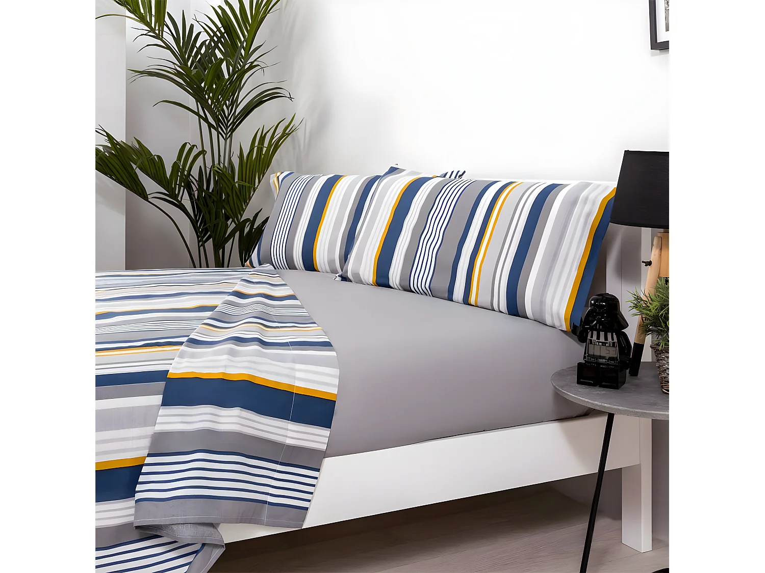 Juego de sábanas ORISOL algodón poliéster multicolor Cama 160