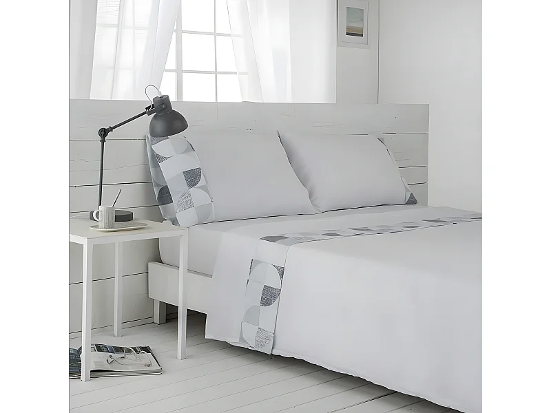 Juego de sábanas BAKER microfibra hipoalergénica BLANCO  Cama 200