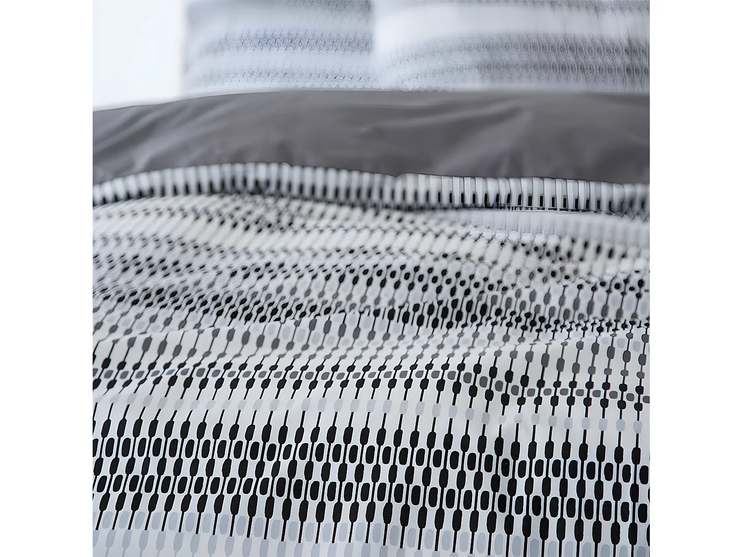 Juego de sábanas ICHURUN algodón poliéster reciclado gris Cama 90