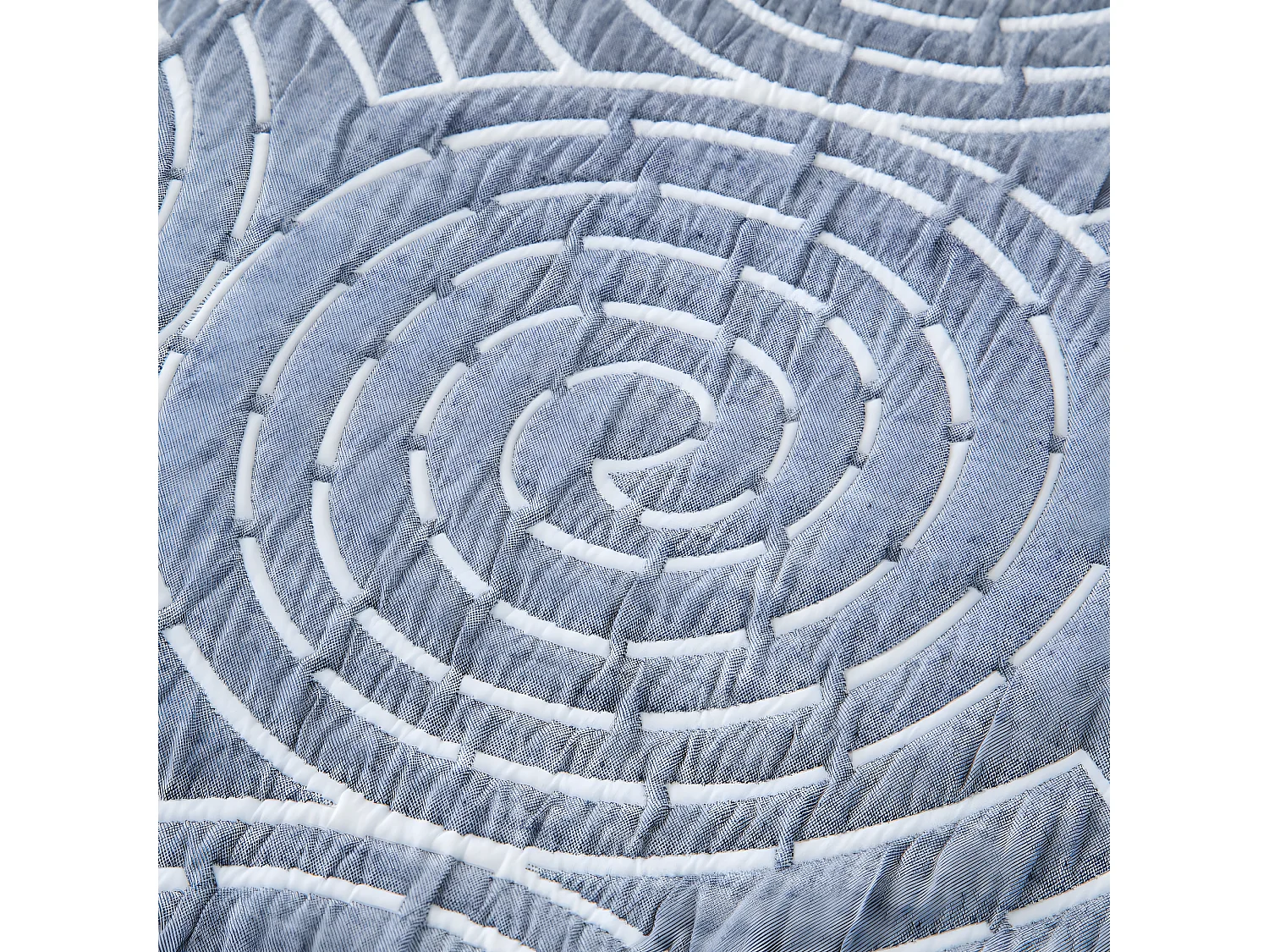 Colcha primavera verano SERON AZUL algodón poliéster cama de 160