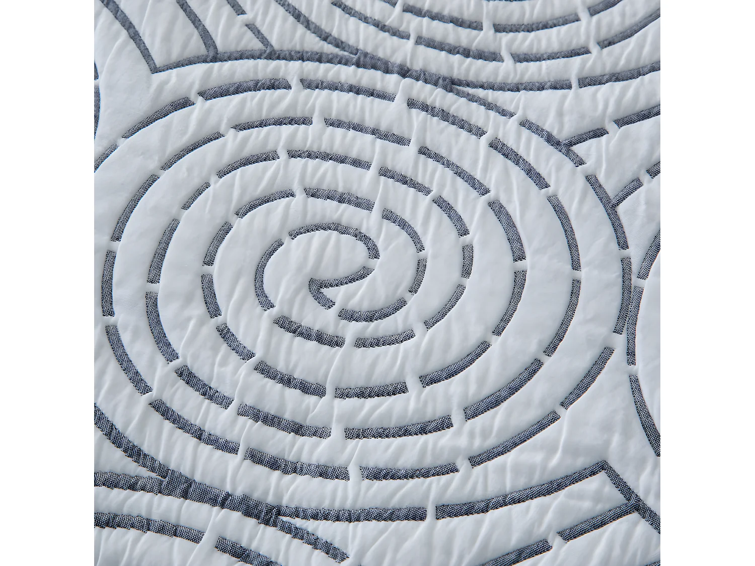 Colcha primavera verano SERON AZUL algodón poliéster cama de 160