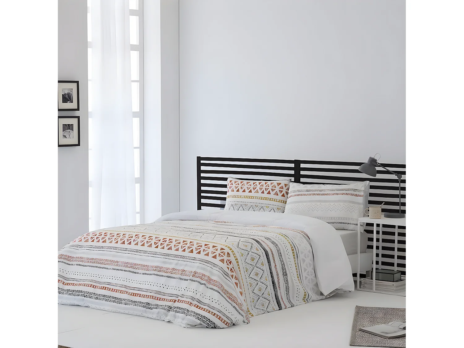 Funda Nordica AZTEK microfibra bambula multicolor Cama de 90