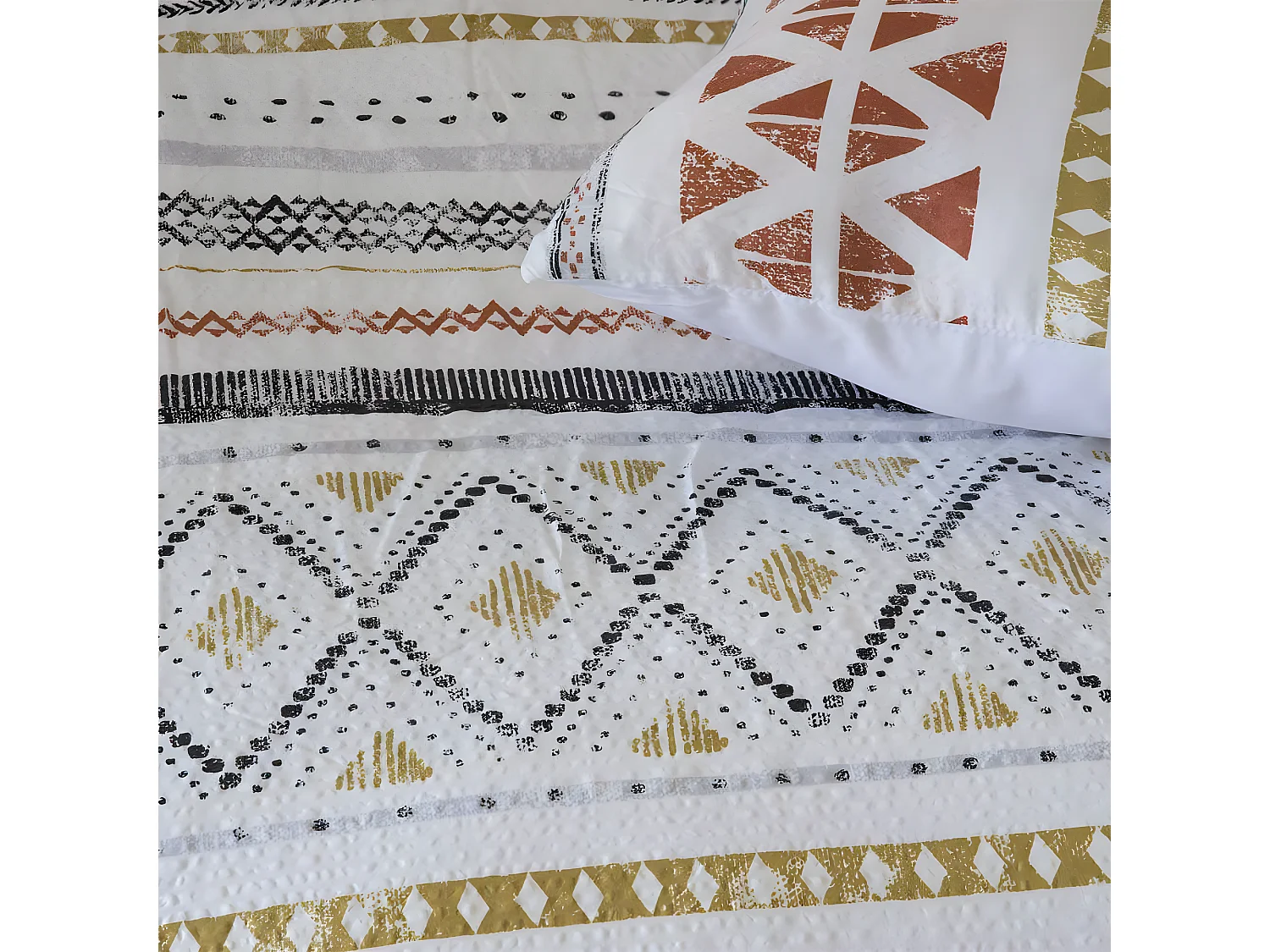 Funda Nordica AZTEK microfibra bambula multicolor Cama de 90