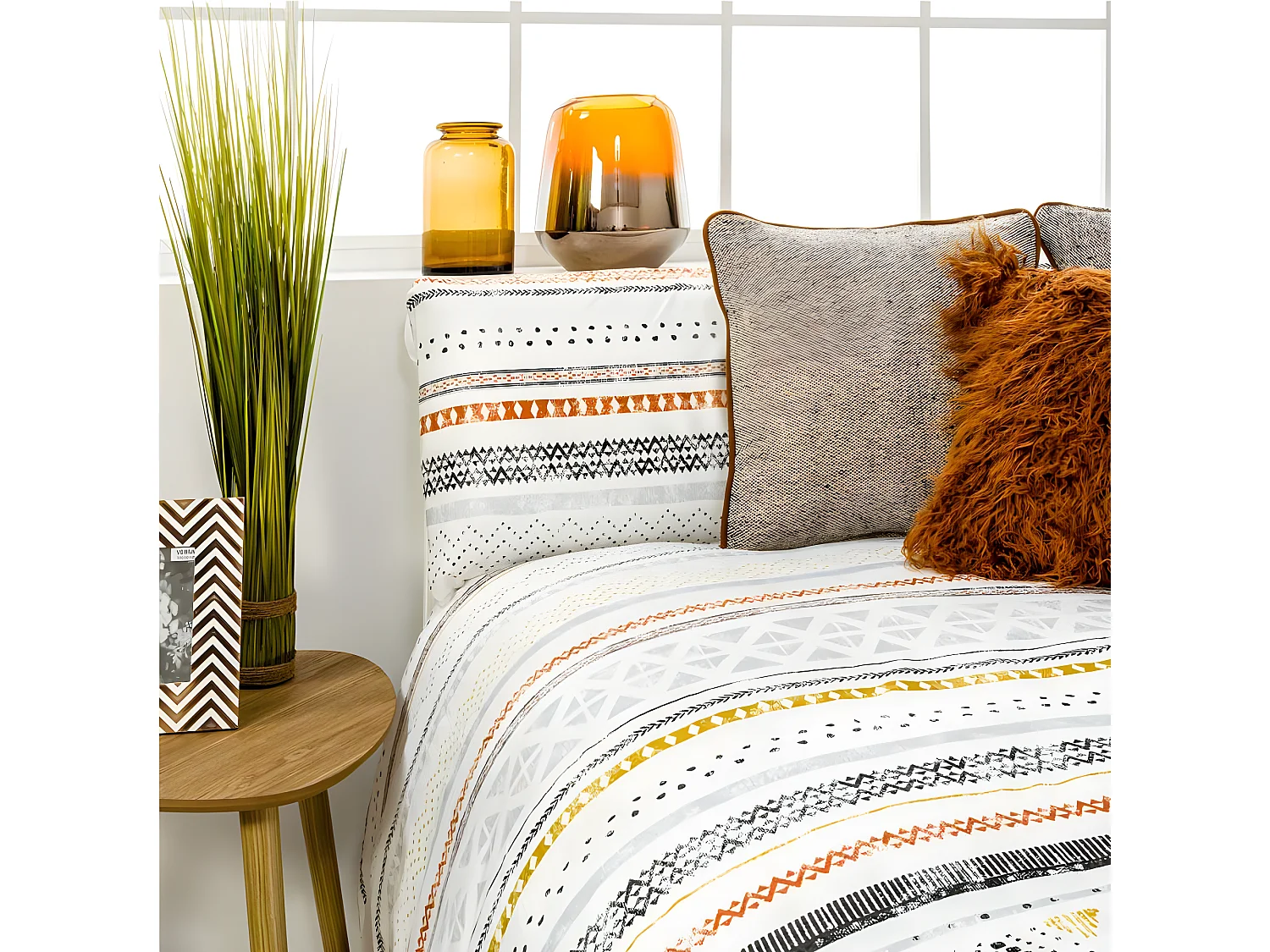 Funda Nordica AZTEK microfibra bambula multicolor Cama de 90