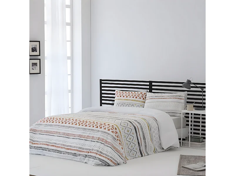 Funda Nordica AZTEK microfibra bambula multicolor Cama de 90