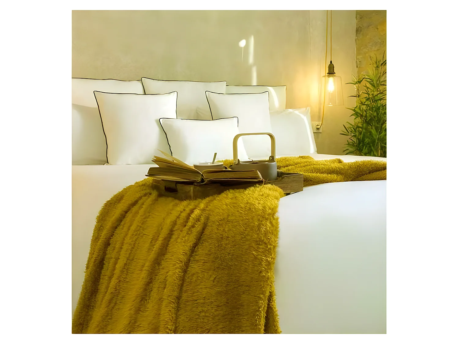 Funda nórdica 100% algodón orgánico beige 240x220 cm cama 150