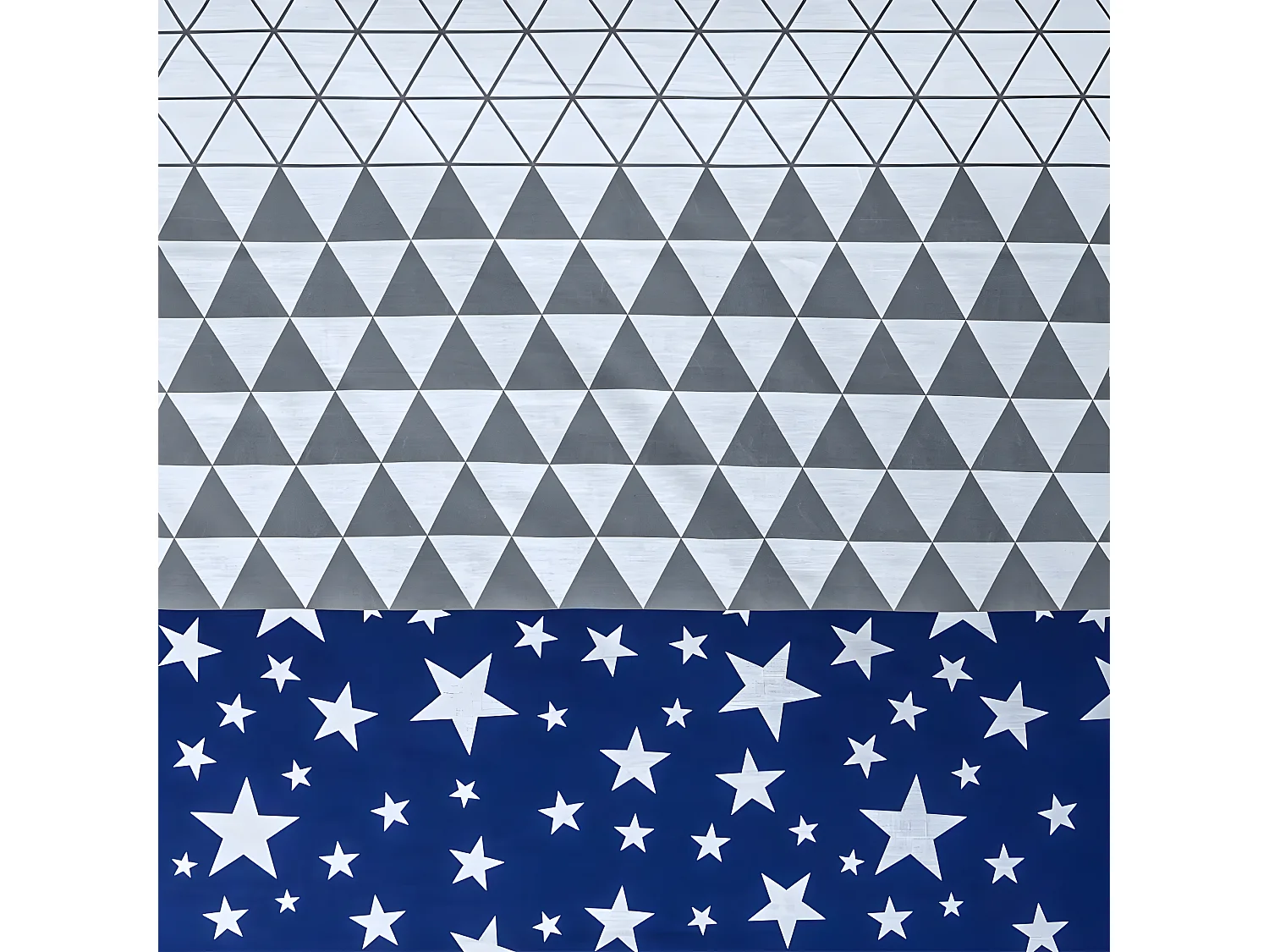 Funda Nordica TRIANGLE AZUL algodón poliéster multicolor Cama de 180