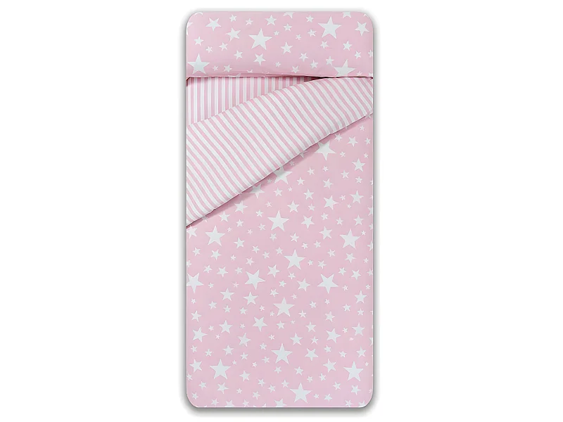 Funda Nordica Infantil/Juvenil Reversible GIVETTE Pink Cama de 105