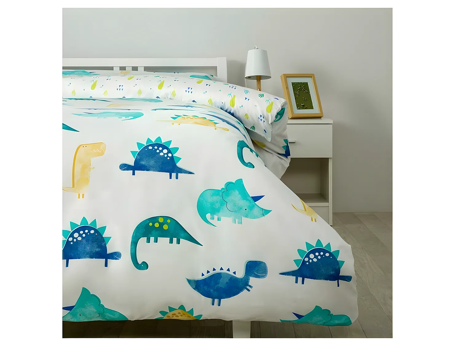 Funda Nordica Reversible Infantil Rex  Cierre con Botones Cama de 105