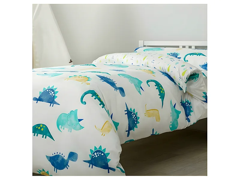 Funda Nordica Reversible Infantil Rex  Cierre con Botones Cama de 90