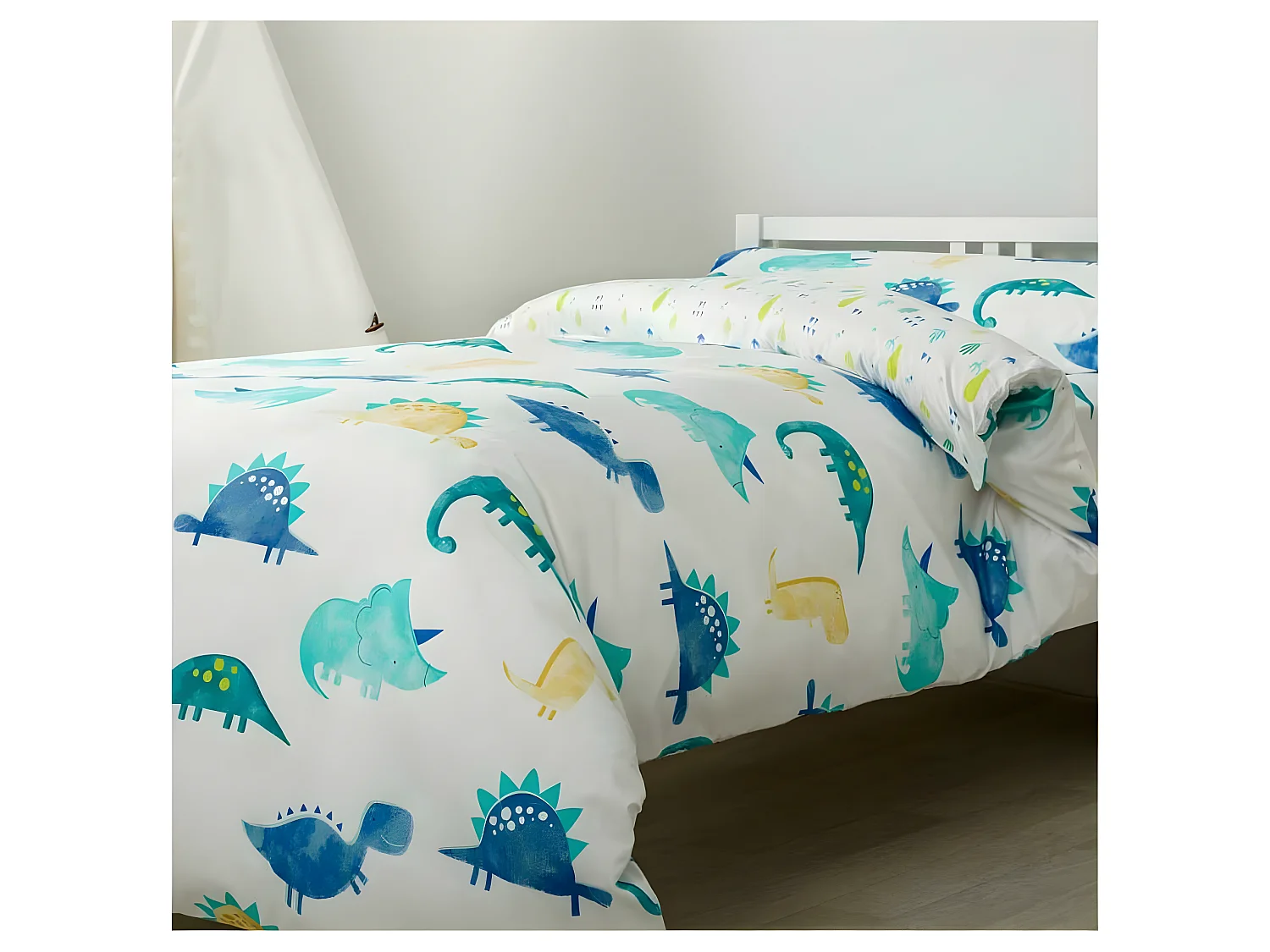 Funda Nordica Reversible Infantil Rex  Cierre con Botones Cama de 90