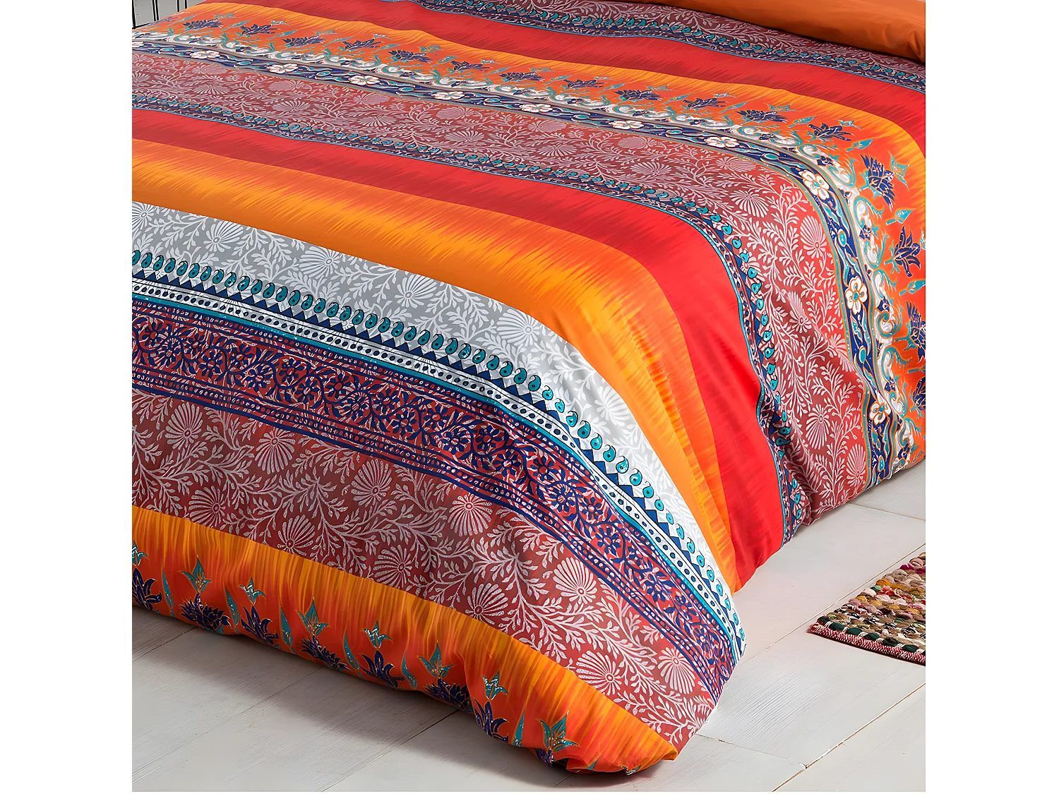 Funda nórdica INDI algodón multicolor 240x260 Cama de 150