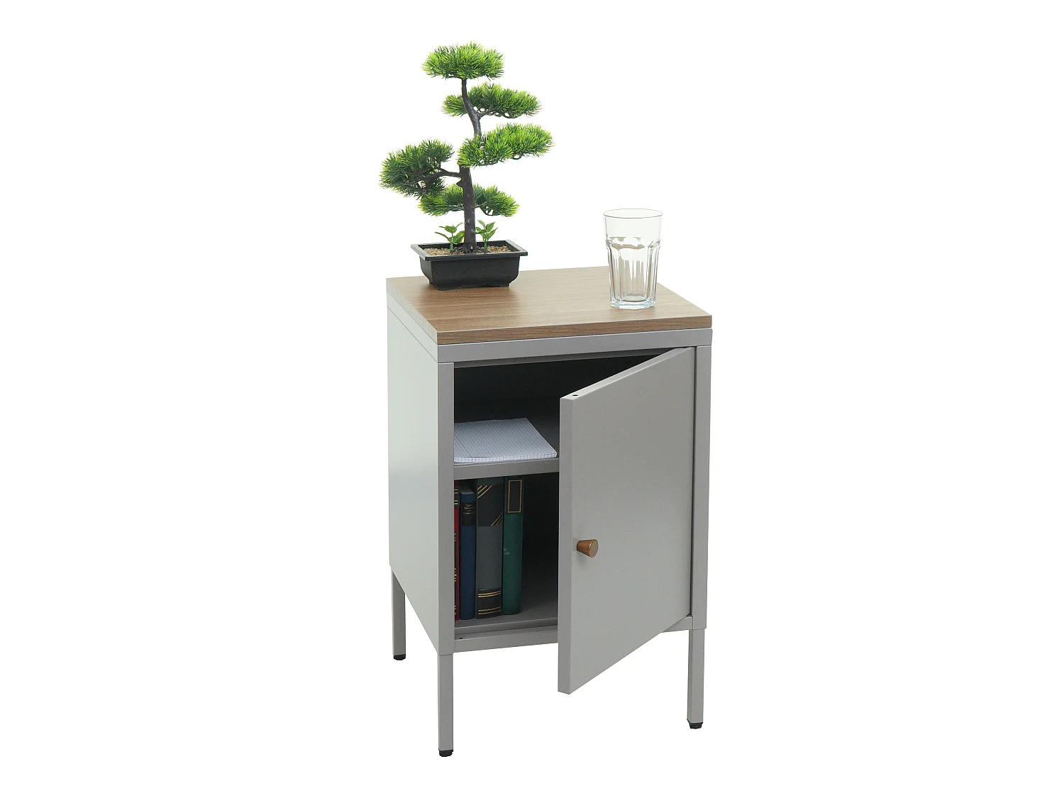 Table de nuit MCW-L84,  gris