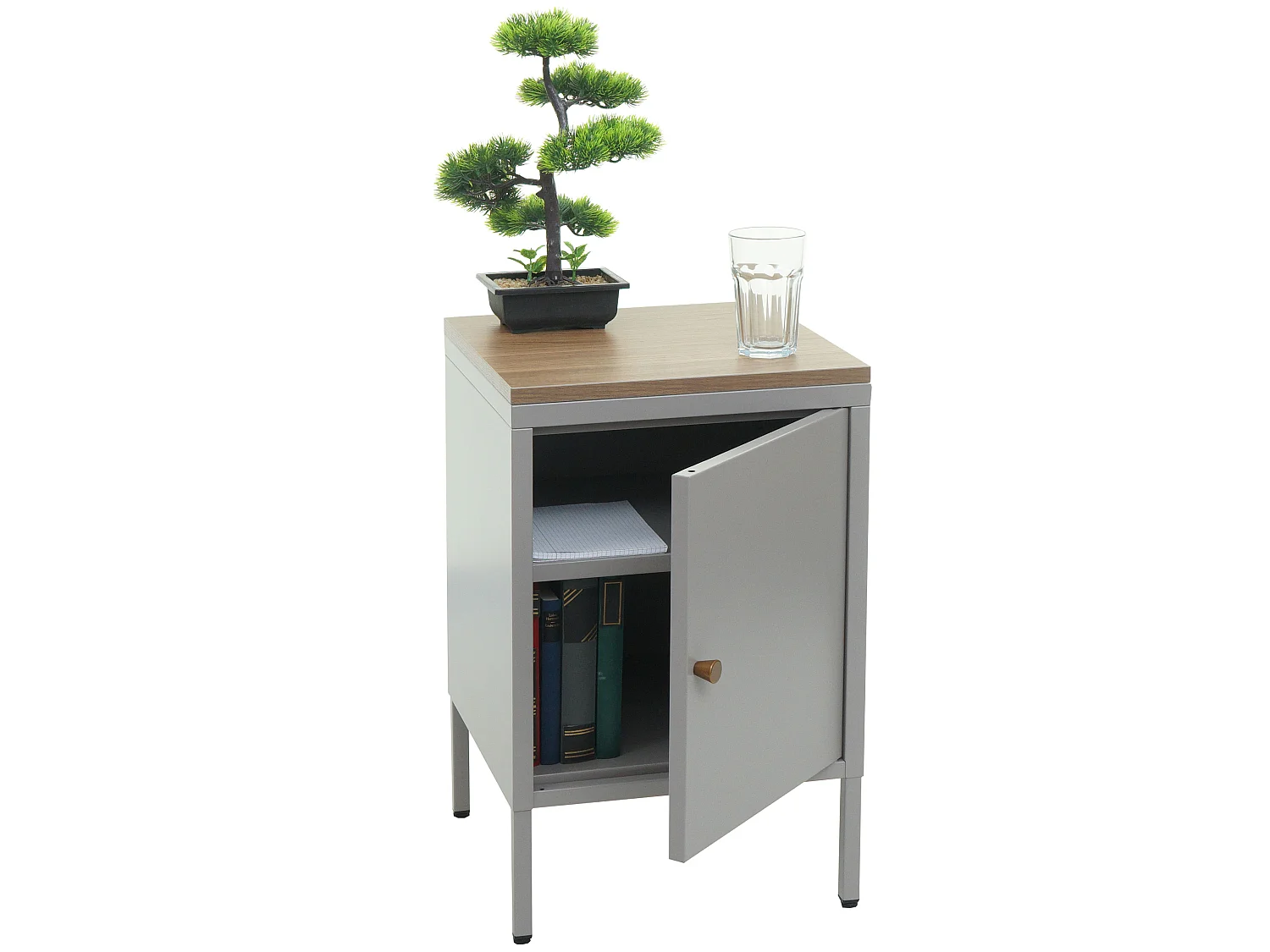 Table de nuit MCW-L84,  gris
