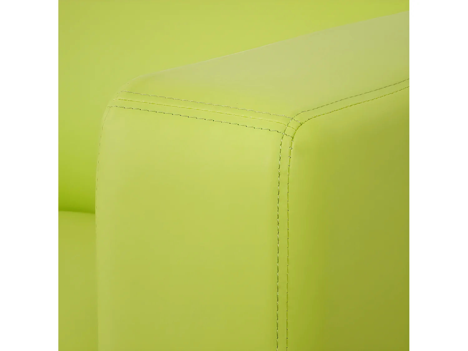 Salotto componibile lounge moderno elegante Lille M65 composizione 3-1-1 ecopelle verde