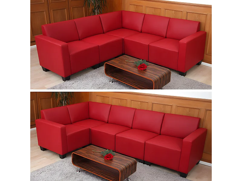 Zestaw sof Moncalieri 5,  Red