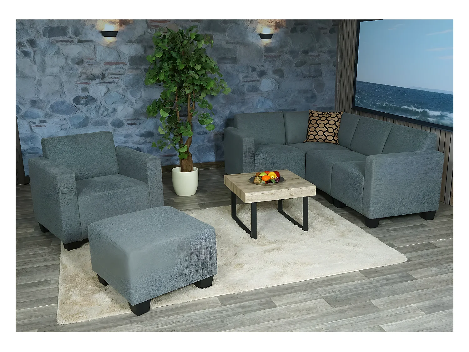 System sof Moncalieri (6-częściowy),  szary