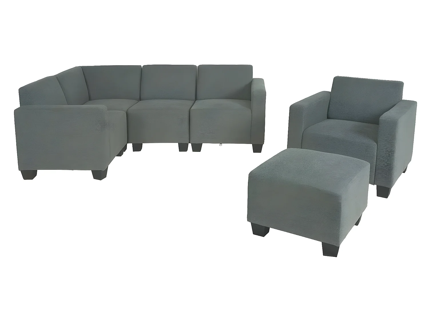 Sofa-Système Moncalieri (6-delig),  grijs