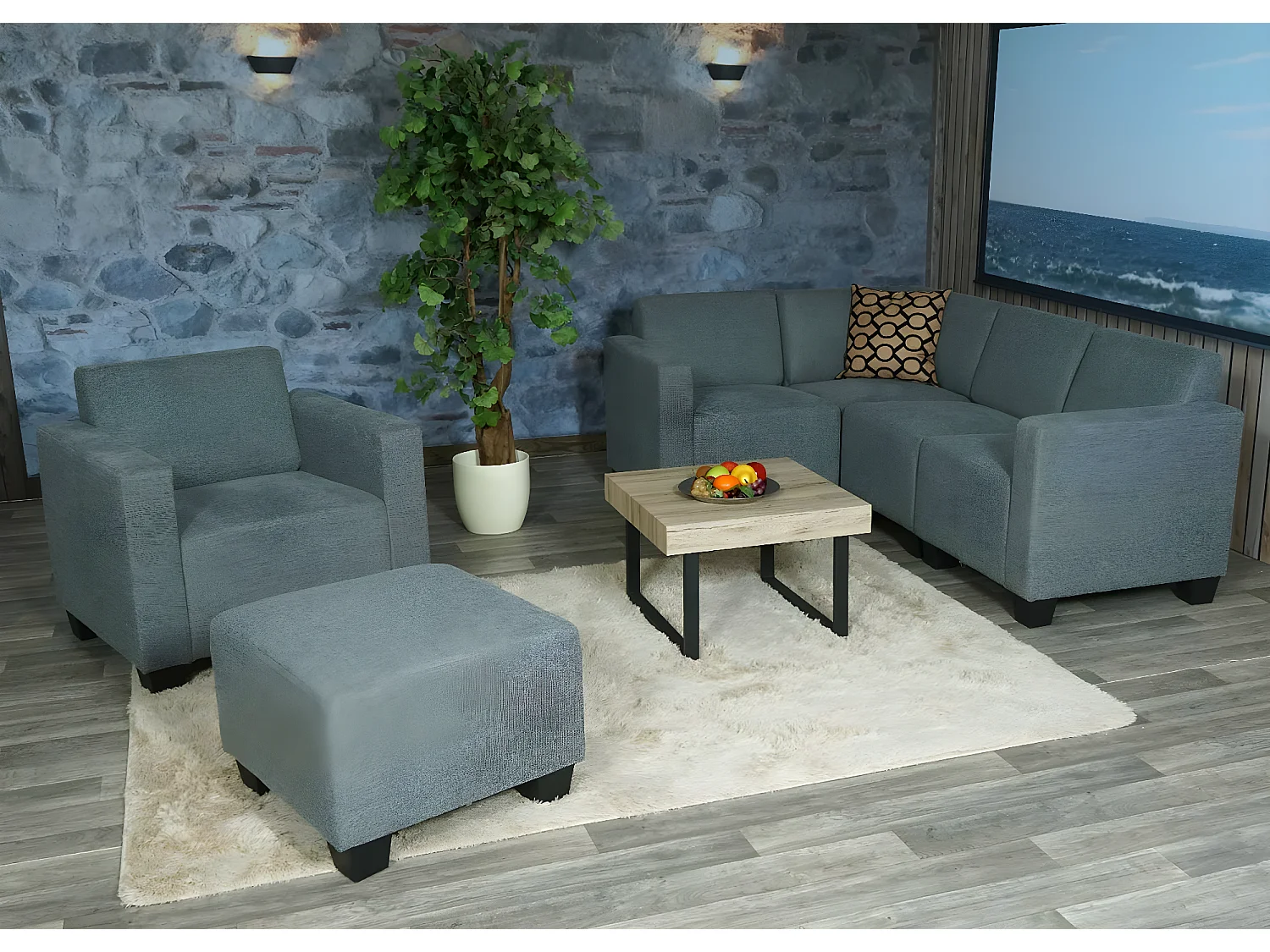 System sof Moncalieri (6-częściowy),  szary