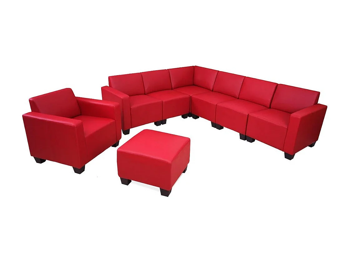 Zestaw sof Moncalieri (2-częściowy),  Red