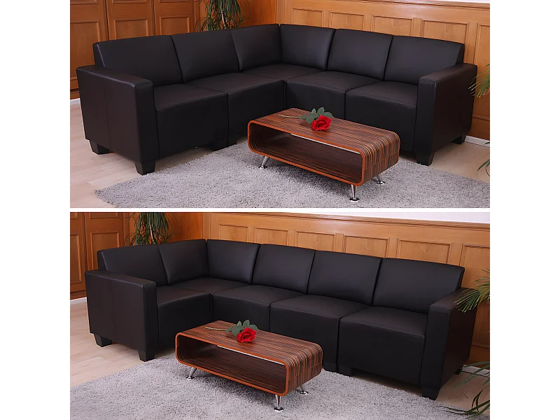 Zestaw sof Moncalieri 5,  czarny