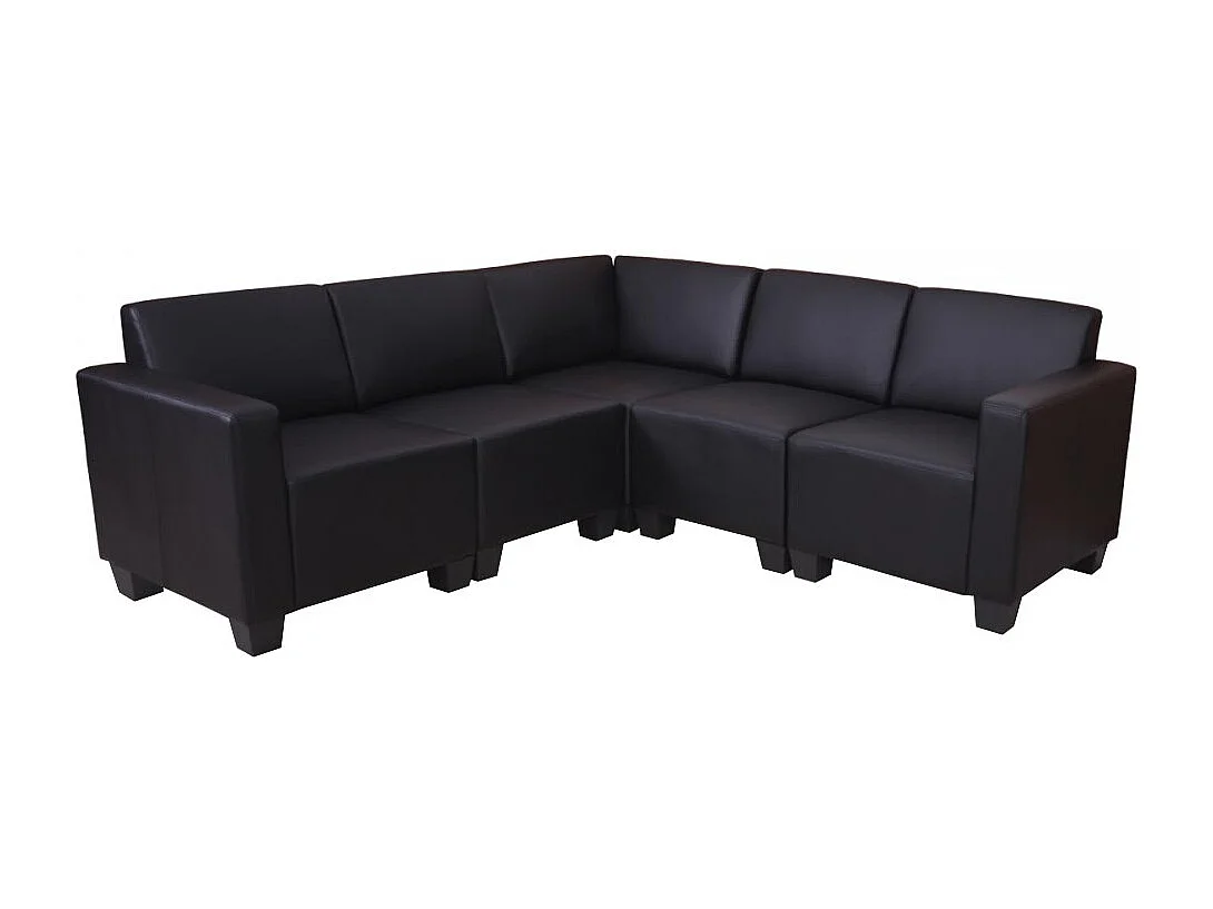Couch-Garnitur Moncalieri 5, Schwarz