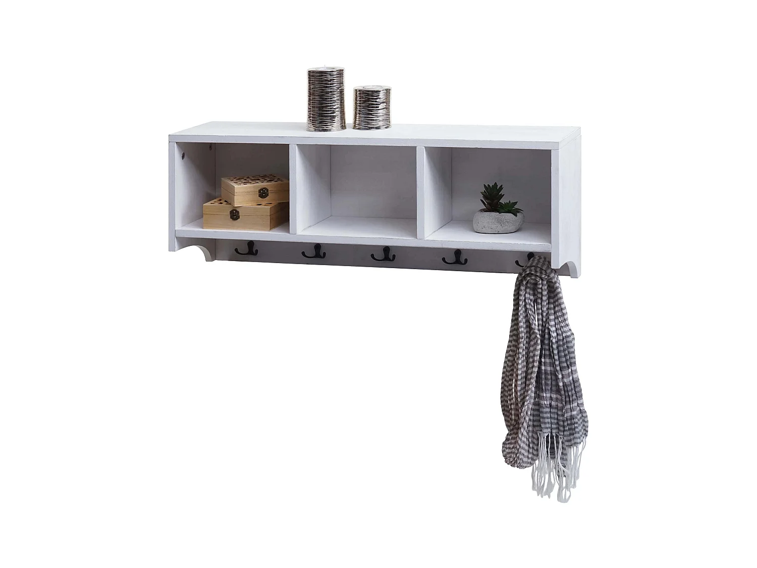 Étagère murale MCW-K49,  blanc, shabby