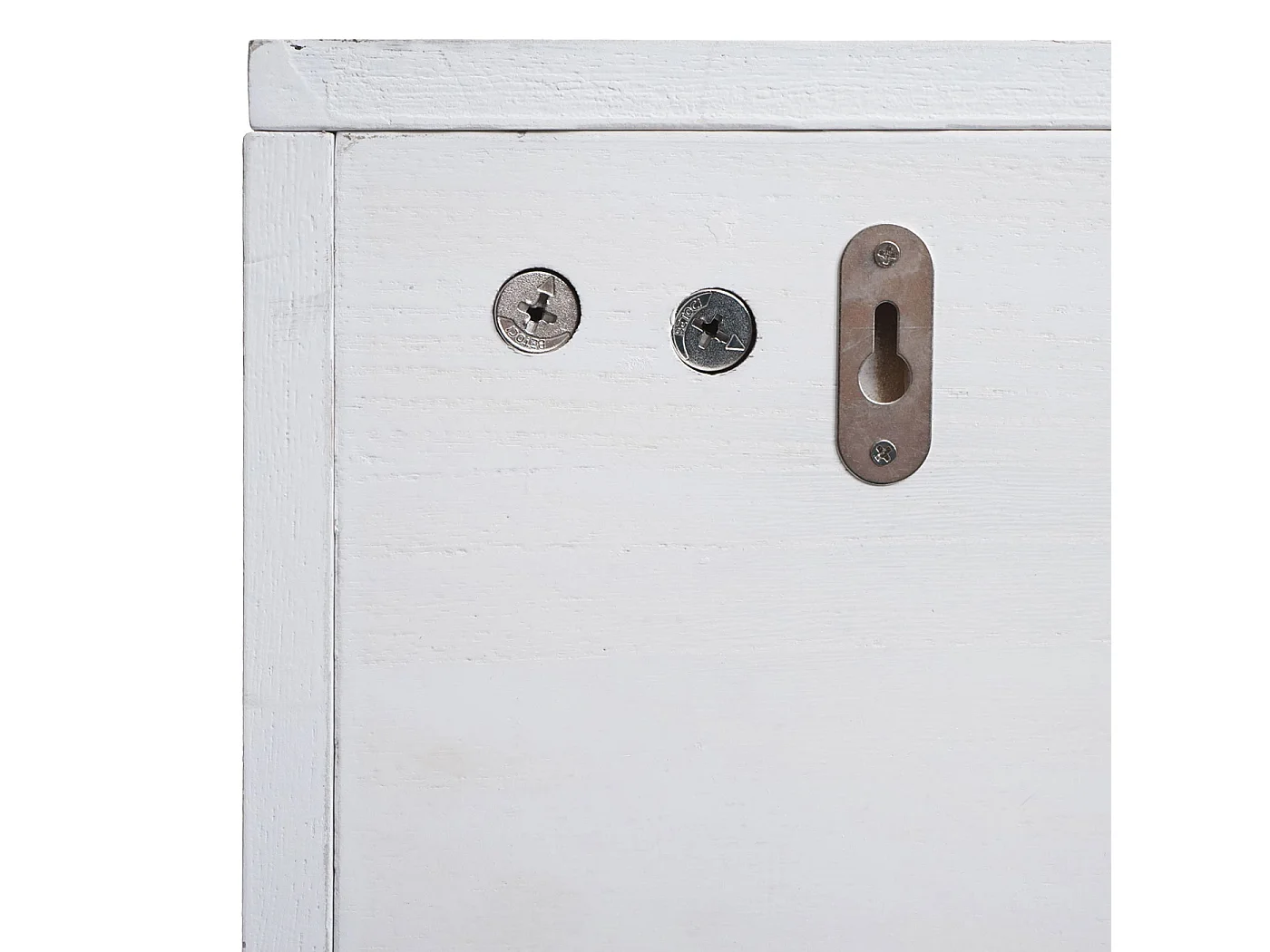 Wandregal MCW-K49, Weiß, shabby