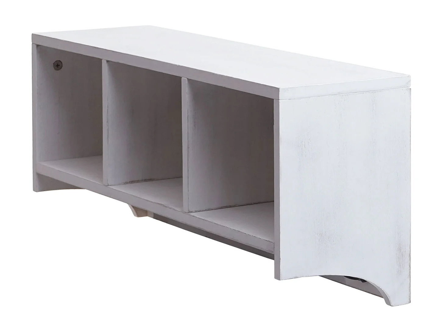 Wandregal MCW-K49, Weiß, shabby