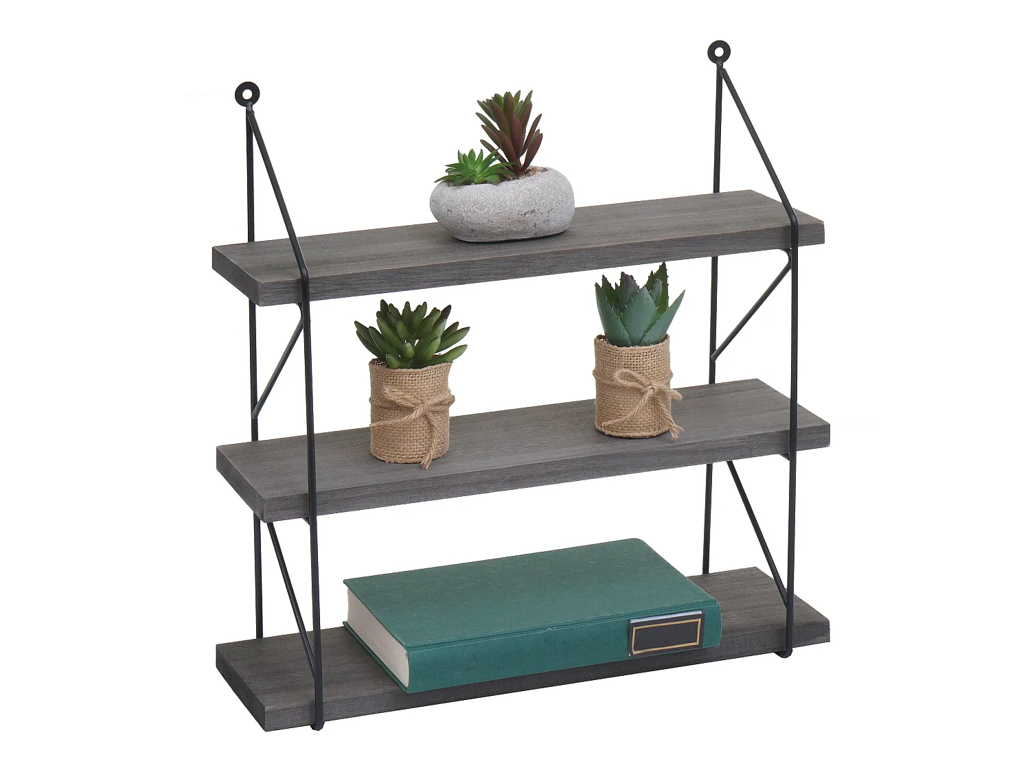 Étagère murale MCW-K78,  gris foncé