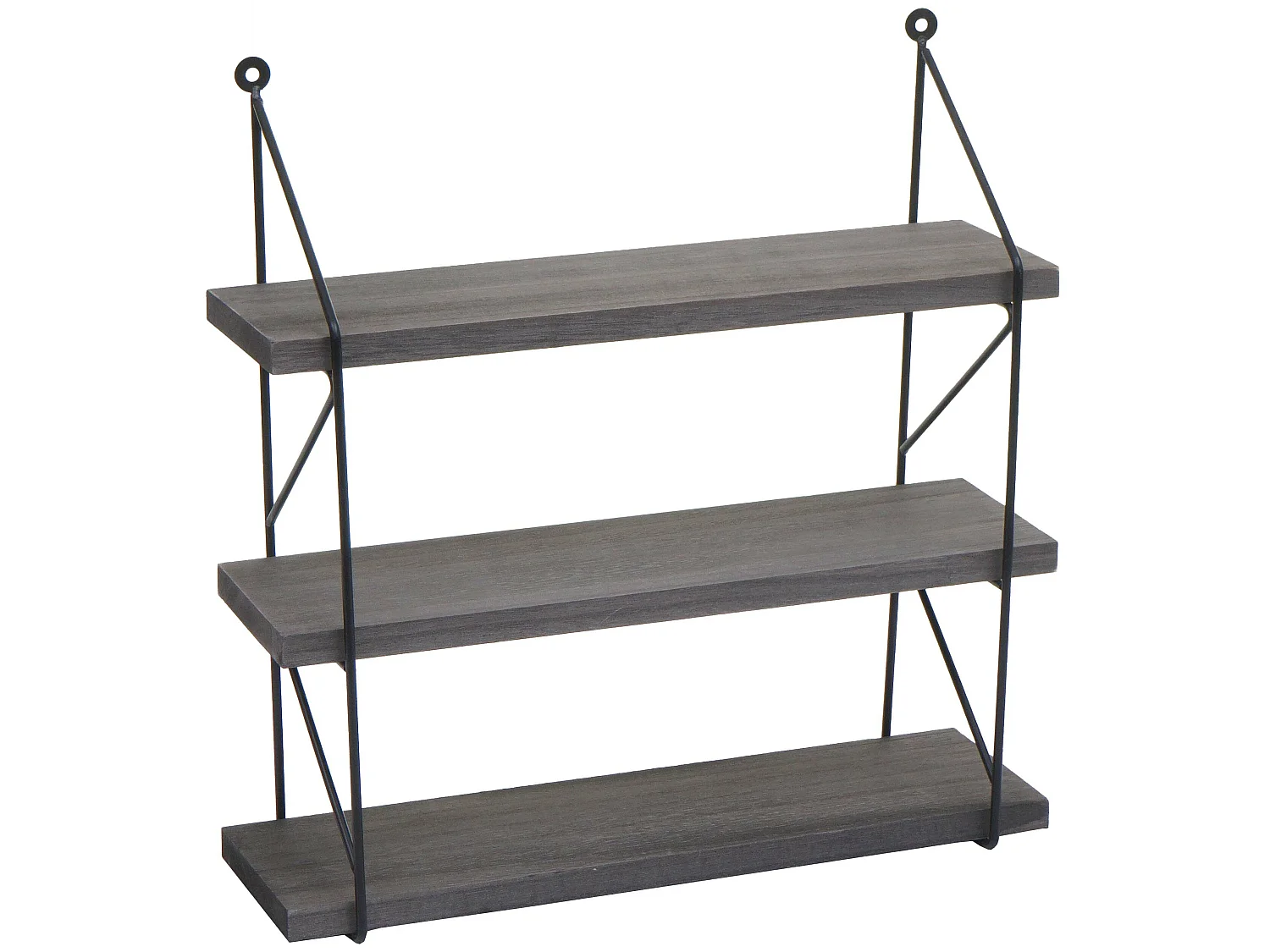 Étagère murale MCW-K78,  gris foncé